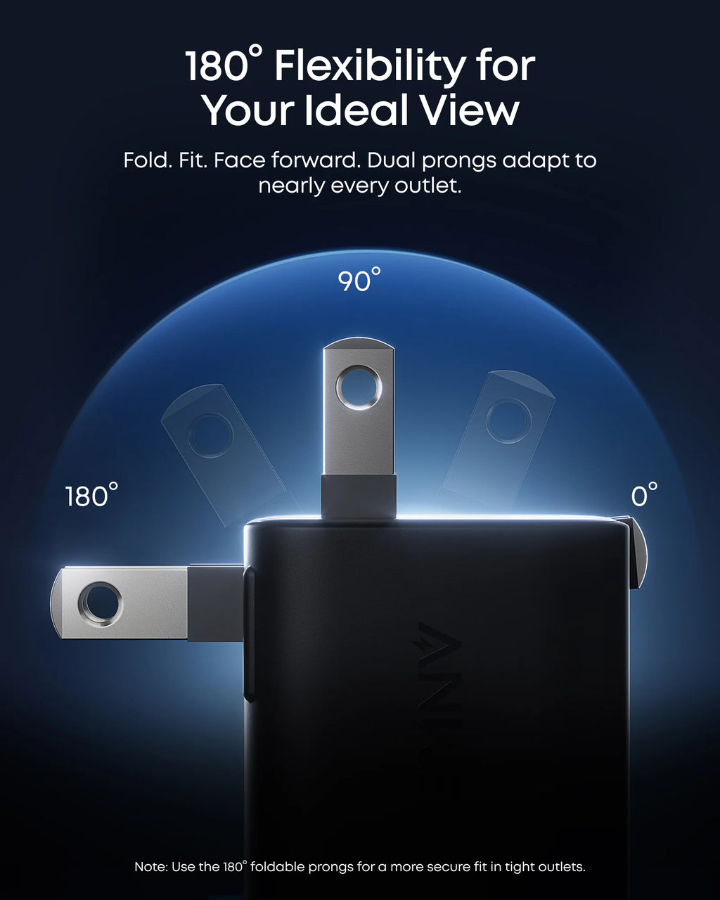 ￼ANKER Nano 45W Fast Charging GaN Charger Smart Display